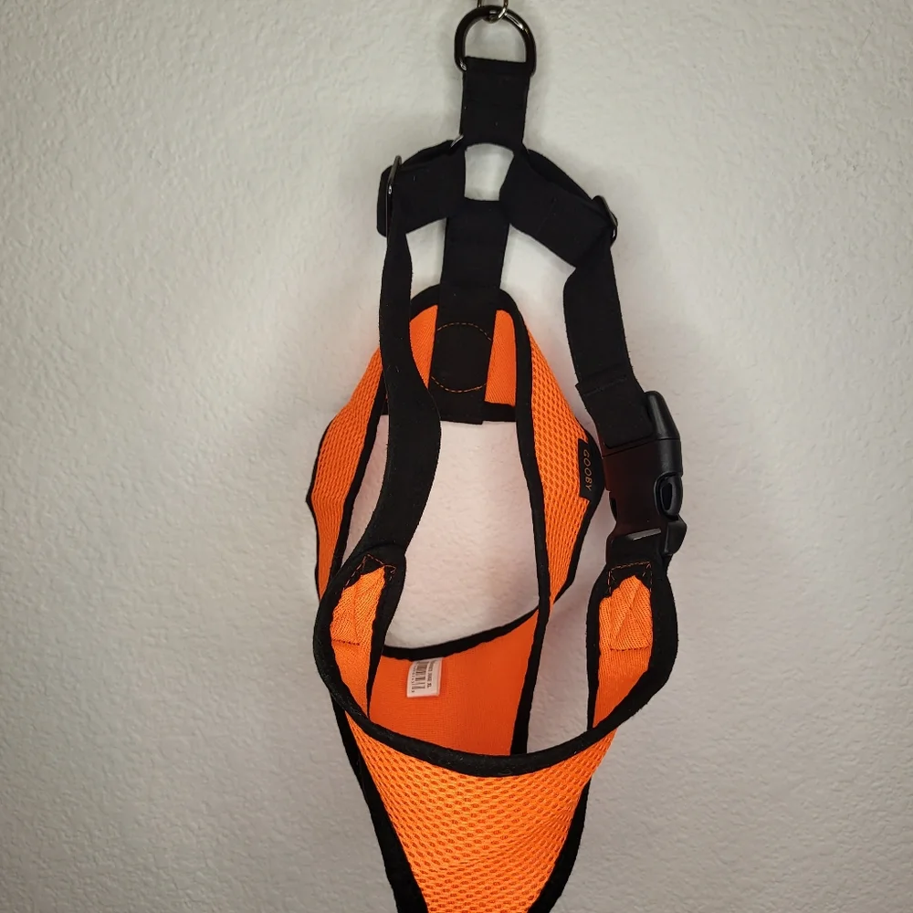 Dog safety harness in bright orange for Large dogs